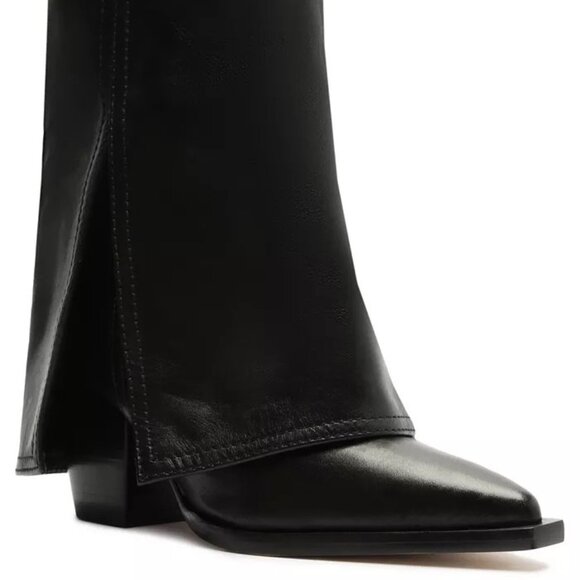 Arezzo Bianca Fold Over Skirt Bootie NIB - Picture 1 of 12